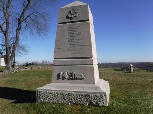 14th Indiana Volunteer Infantry Regimental Monument