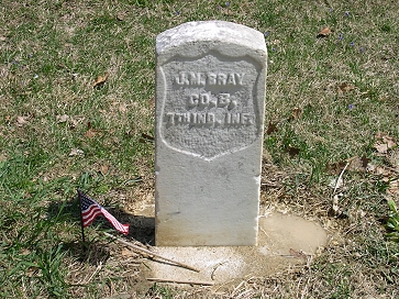 John M. Bray, Private, Co. B, 7th IndianaStone After Cleaning