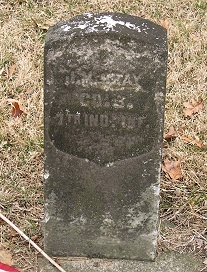 John M. Bray, Private, Co. B, 7th IndianaStone Before Cleaning